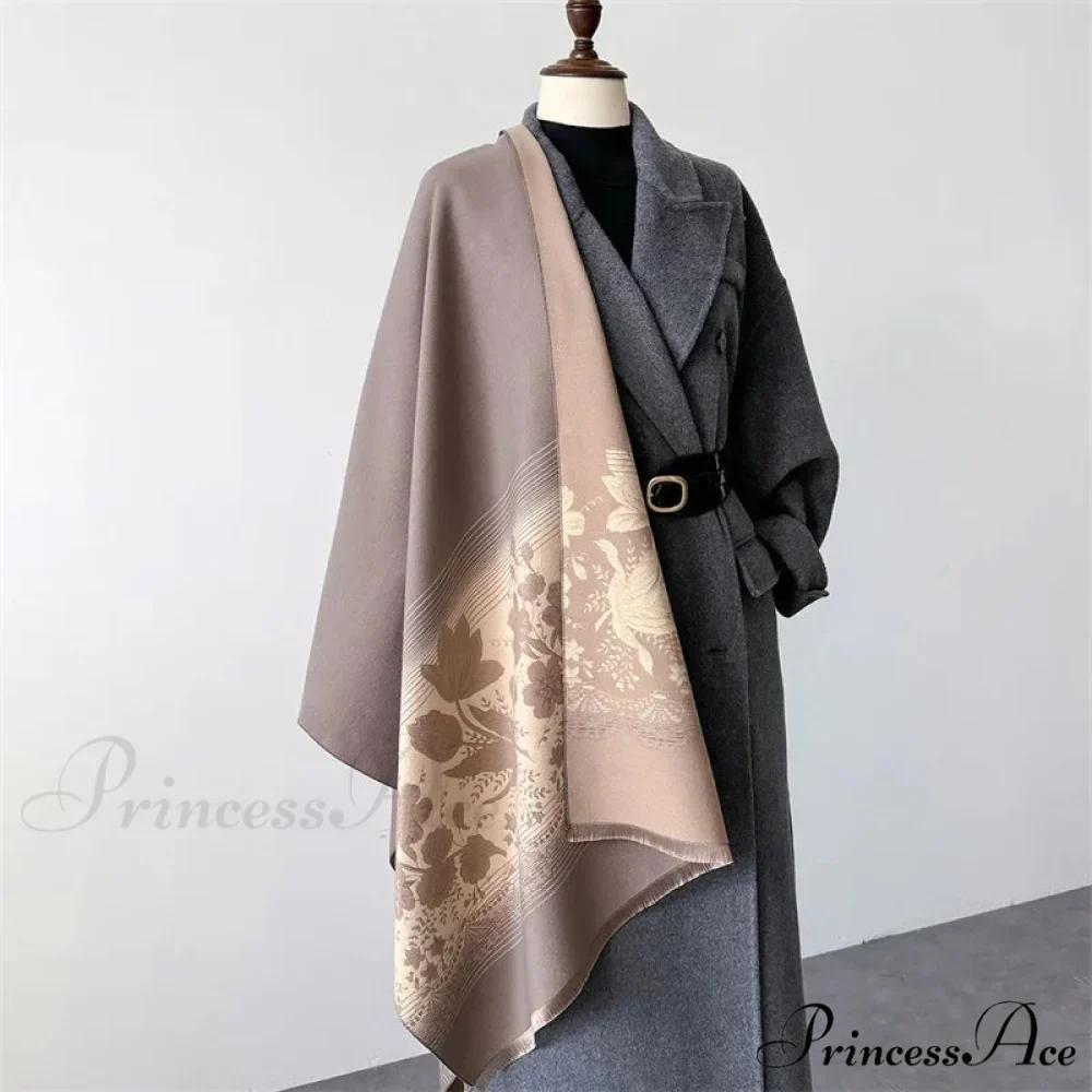 Printed Cashmere Winter Pashmina Scarf - Image 5