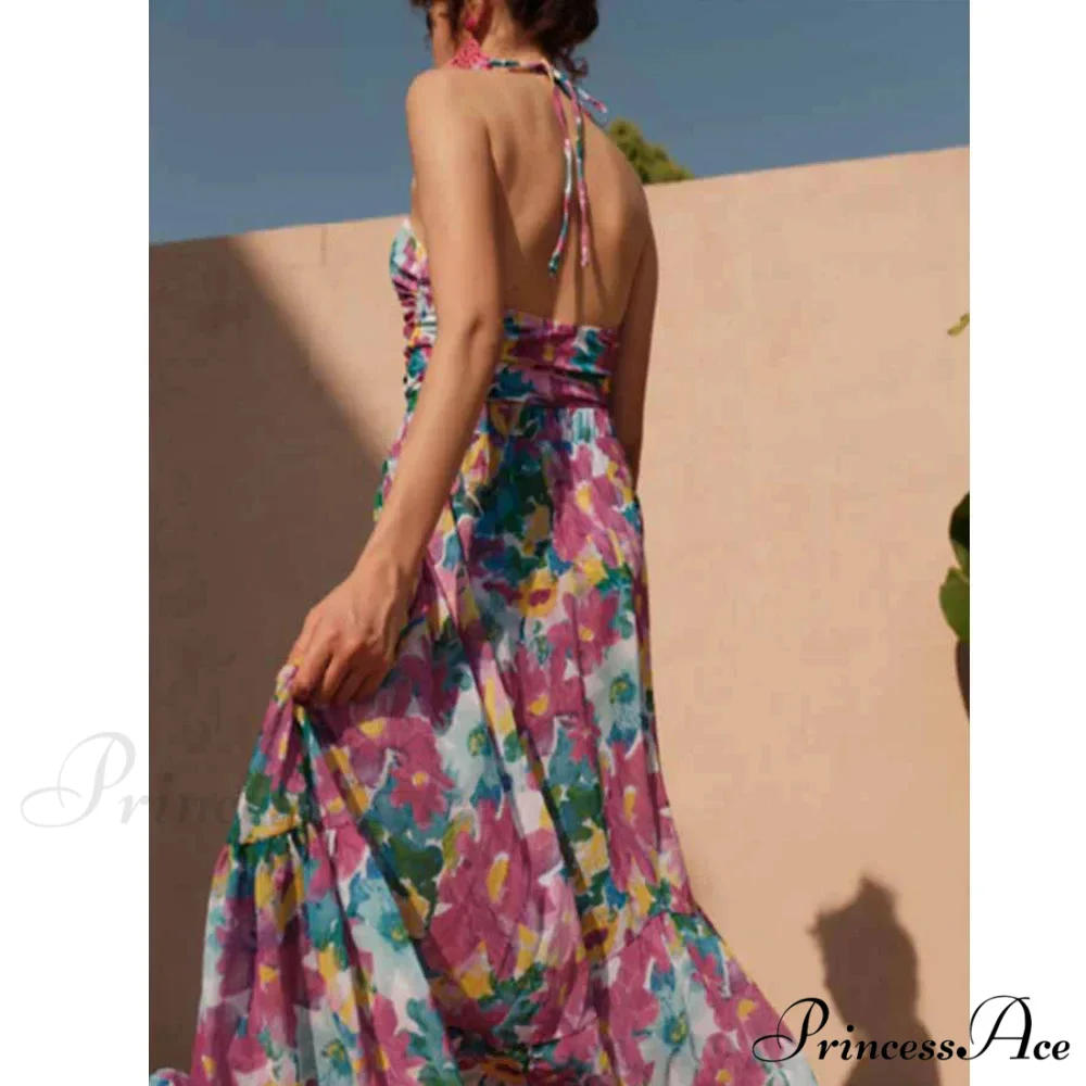 Printed Cutouts Bind One Piece Swimsuit - Image 4