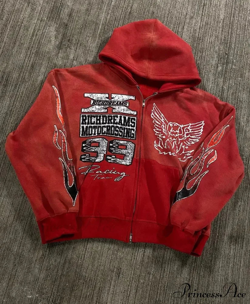 Printed Rap Hoodie - Image 2