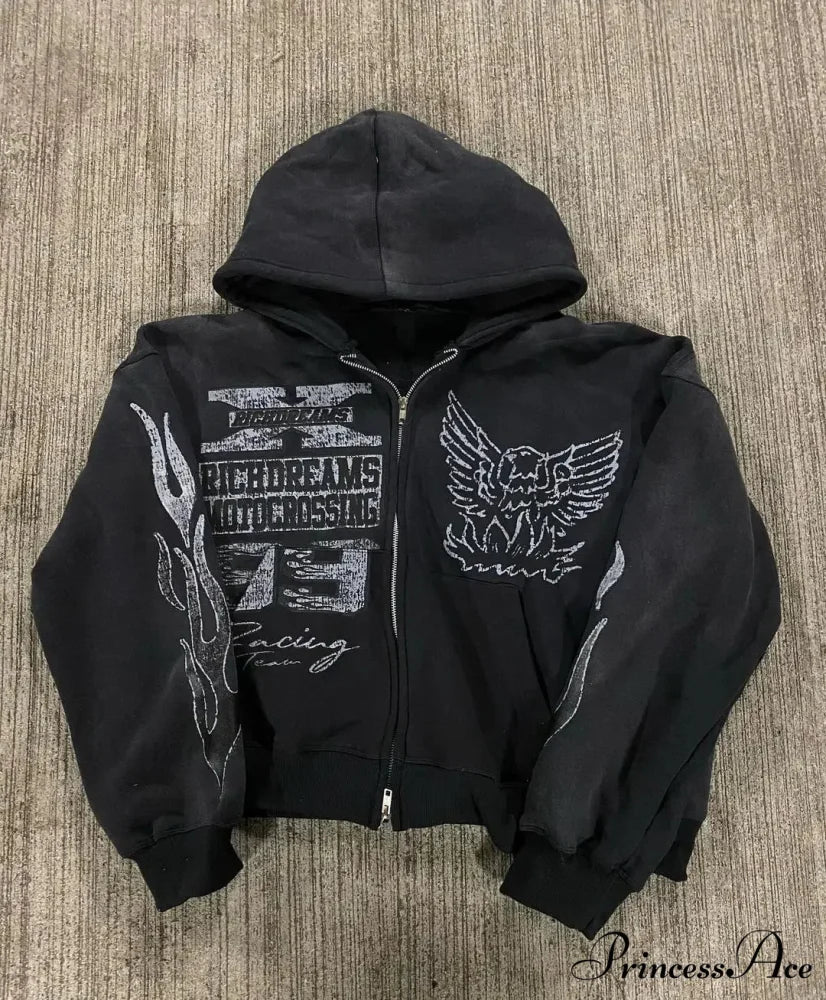 Printed Rap Hoodie - Image 3