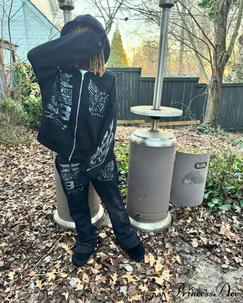 Printed Rap Hoodie - Image 4