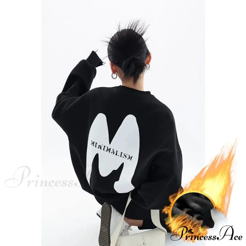 Printed Trendy Loose Casual Cozy Hoodie - Image 7