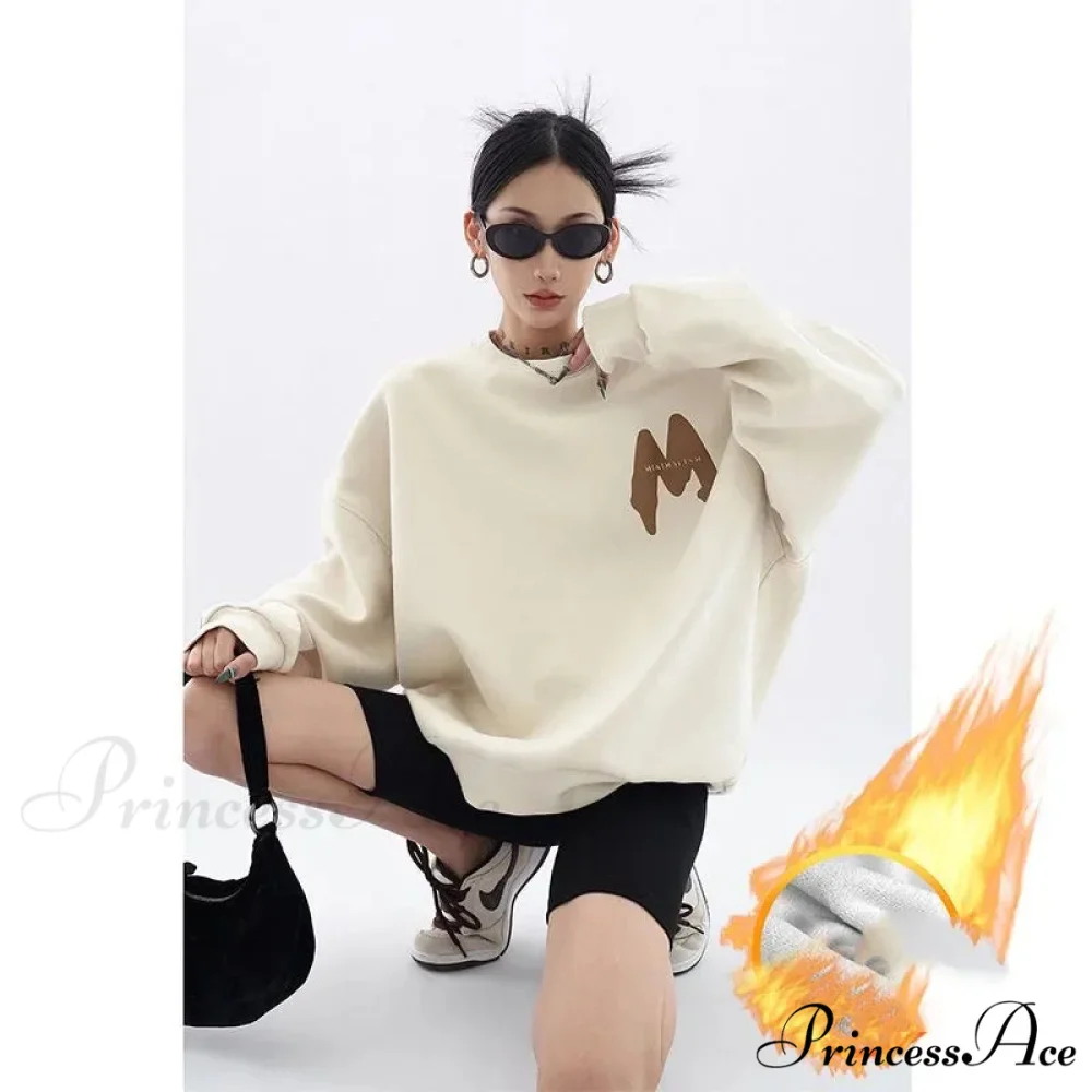 Printed Trendy Loose Casual Cozy Hoodie - Image 8