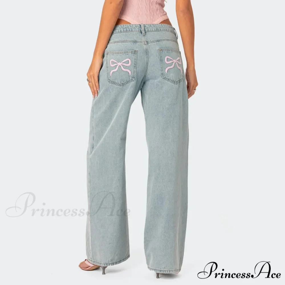 Printed Zipper Front Cowpoke Trousers - Image 2