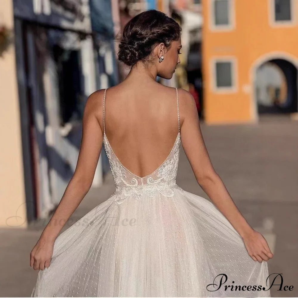 Profound Plunging Sheer Tulle Bridal Gown - Image 2