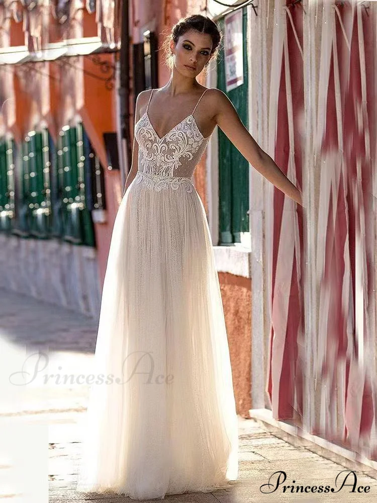 Profound Plunging Sheer Tulle Bridal Gown - Image 3