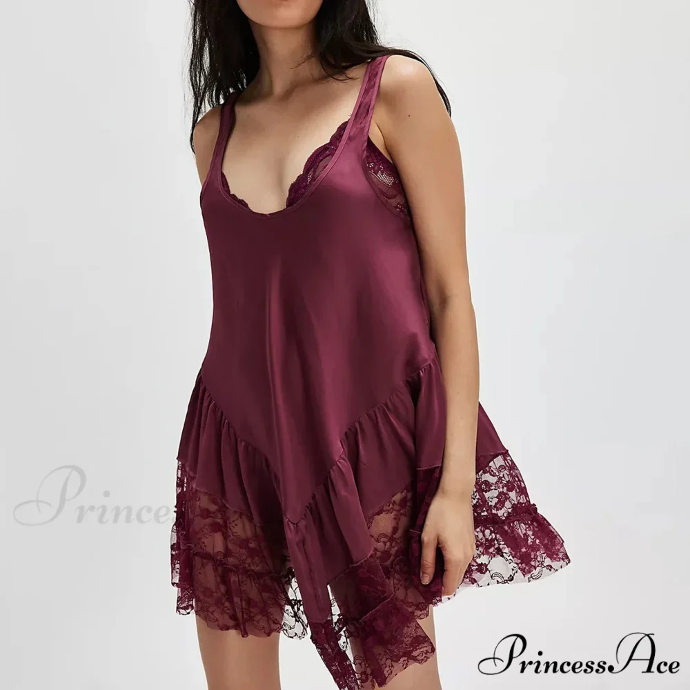 Profound U-Shaped Frilled Short Dress - Image 5
