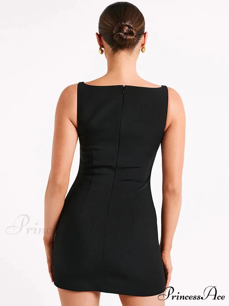 Quilted Sleeveless Short Dress - Image 5