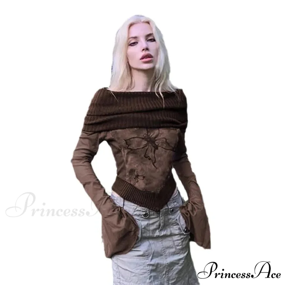 Rebellious Attractive T-shirt Bell Sleeve Jumper - Image 4