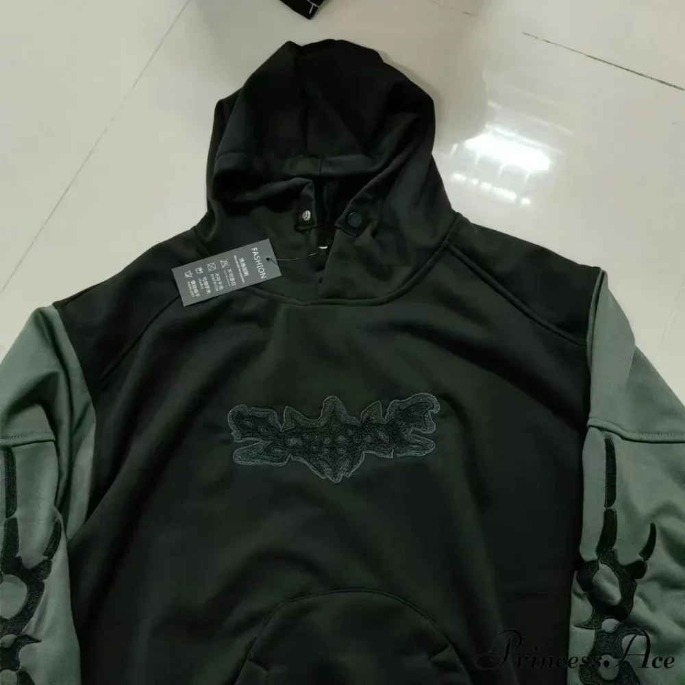 Rebellious Rap Stitched Hoodie - Image 4