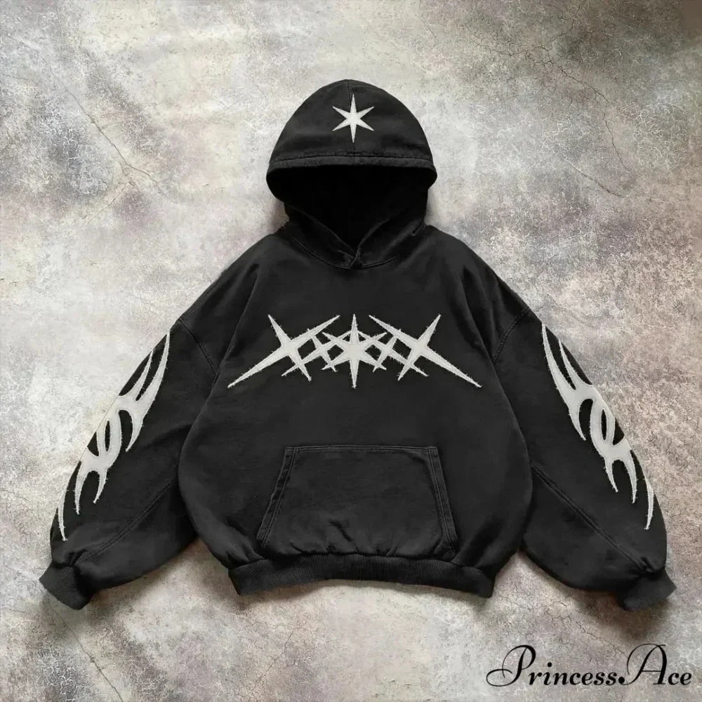 Rebellious Rap Stitched Hoodie - Image 6