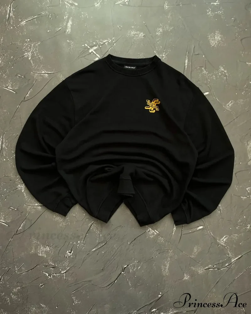 Rebellious Style Retro Baggy Sweatshirt - Image 3