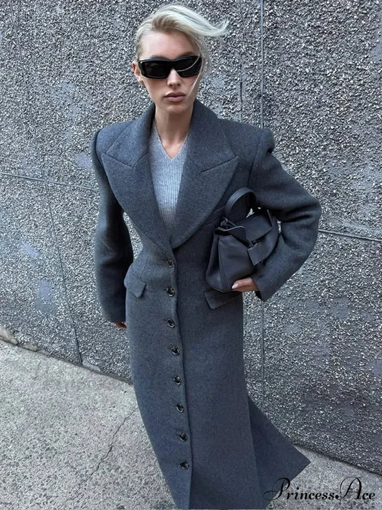 Reddish False Pockets Overcoat - Image 5