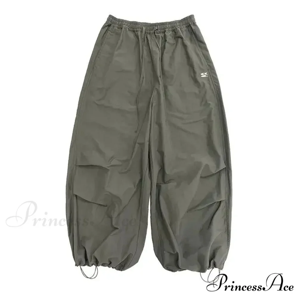 Retro 2000s Harajuku Parachute Trousers - Image 6