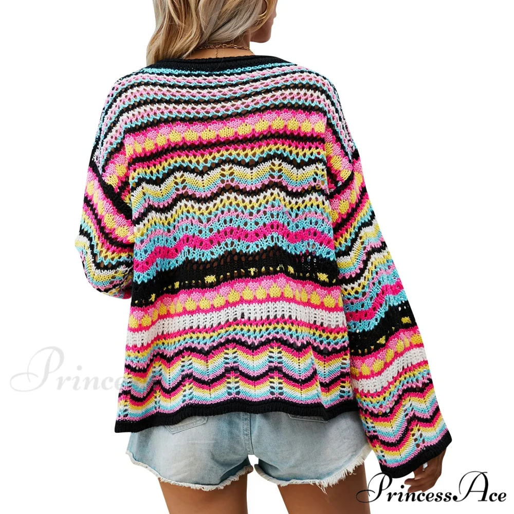 Retro 90s Knitted Bell Sleeves Jumper - Image 6