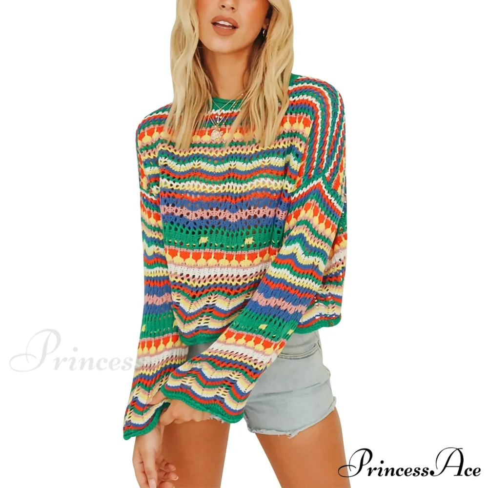 Retro 90s Knitted Bell Sleeves Jumper - Image 7