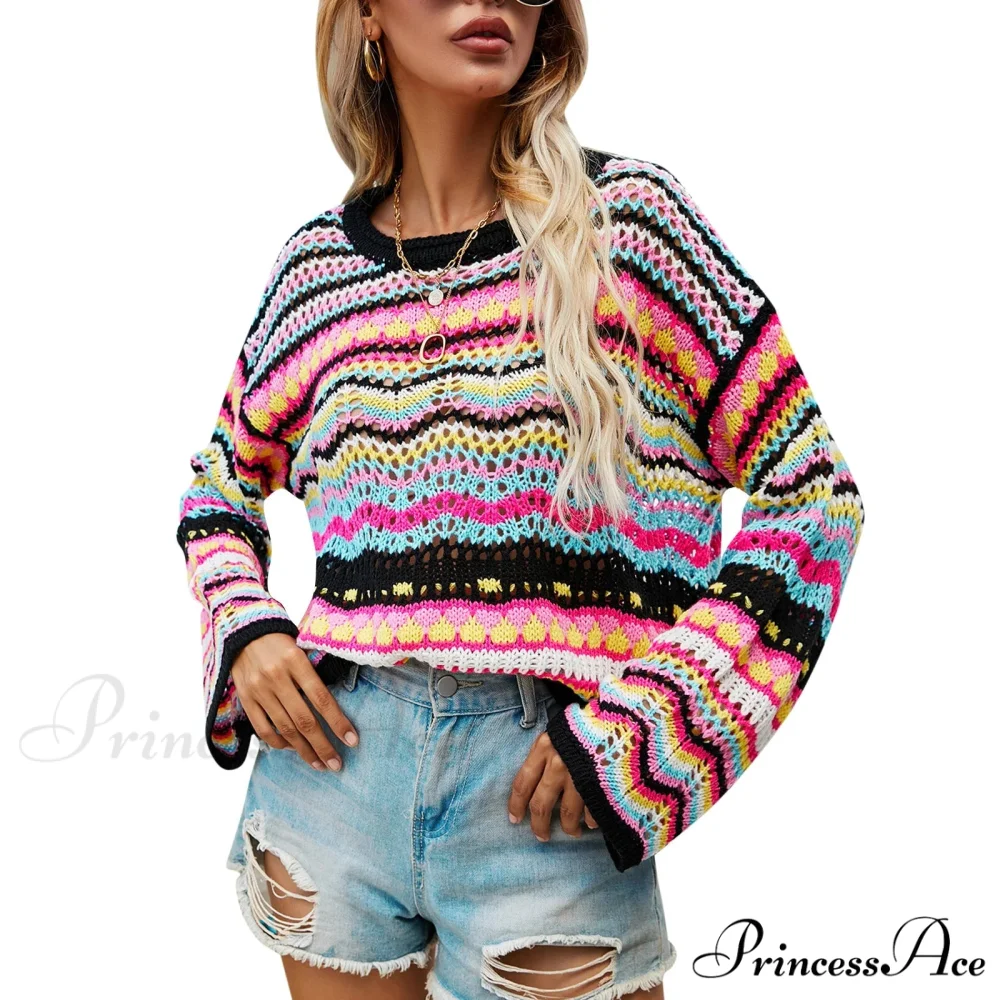 Retro 90s Knitted Bell Sleeves Jumper - Image 8