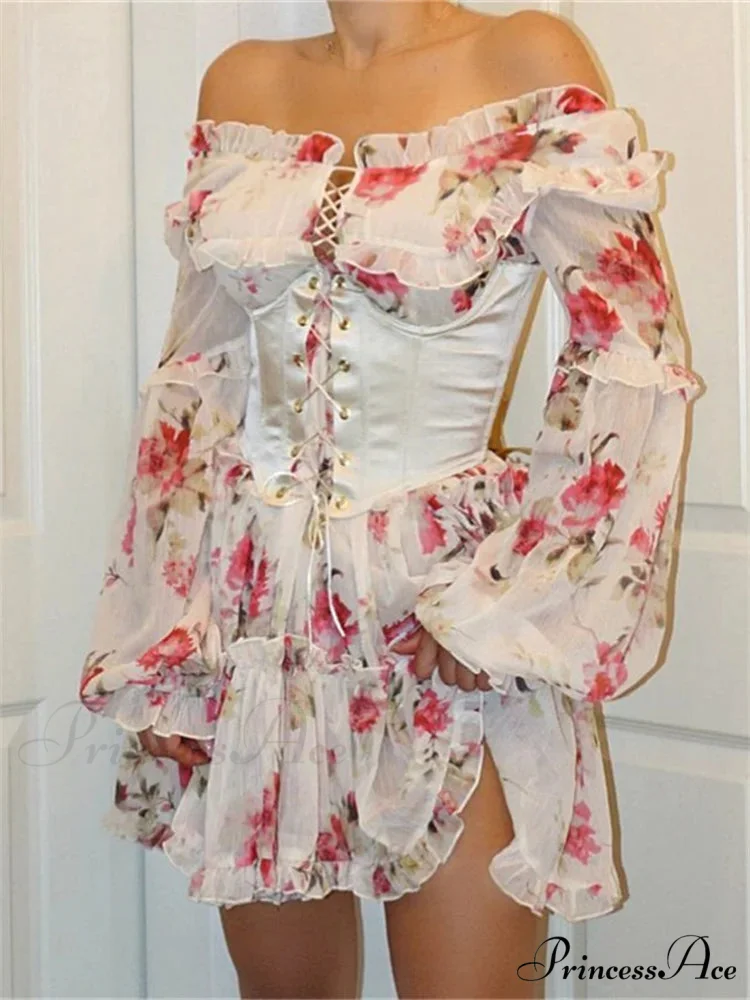 Retro Bandage Corset Petite Dress - Image 2