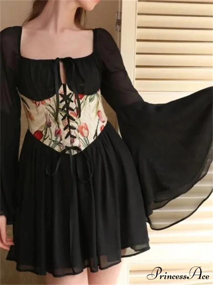 Retro Bandage Corset Petite Dress - Image 3