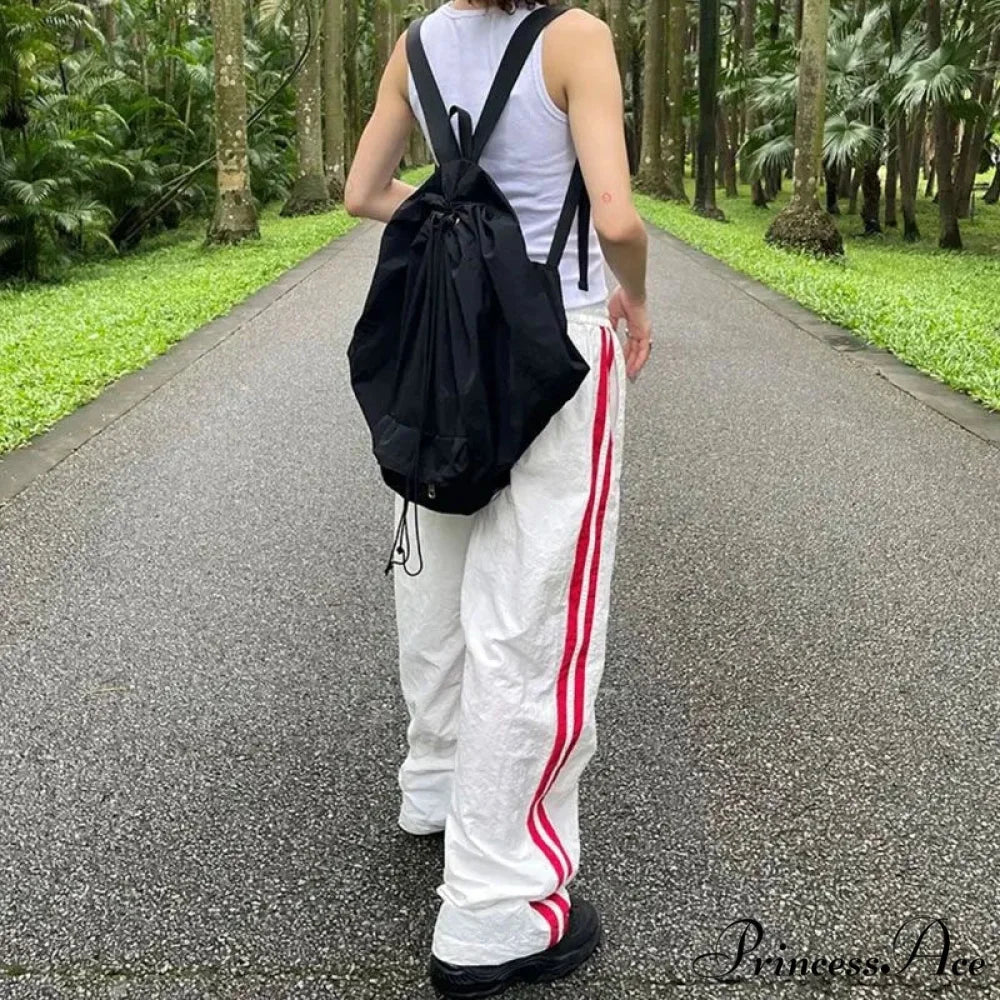 Retro Banded Generous Loose-fitting Jogging Pant - Image 6