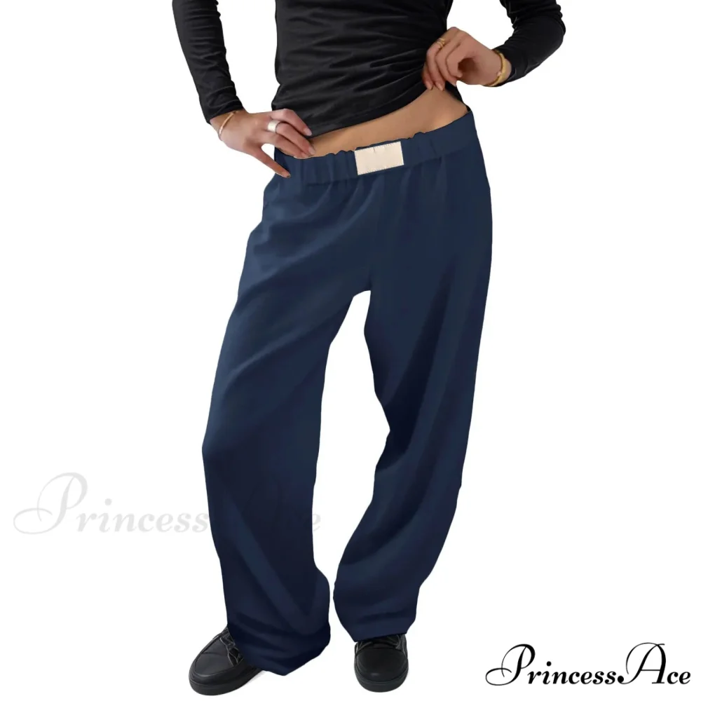 Retro Broad Leg Cinch High Rise Trousers - Image 4