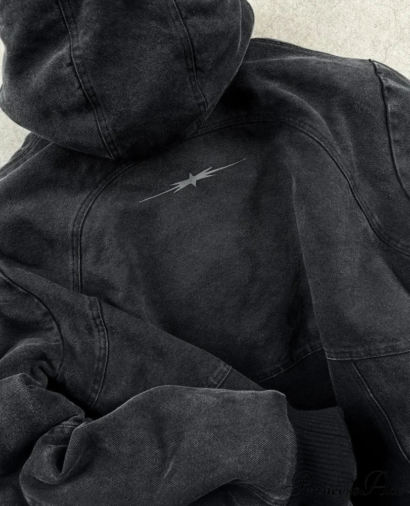 Retro Clean Zip Up Hoodie - Image 3