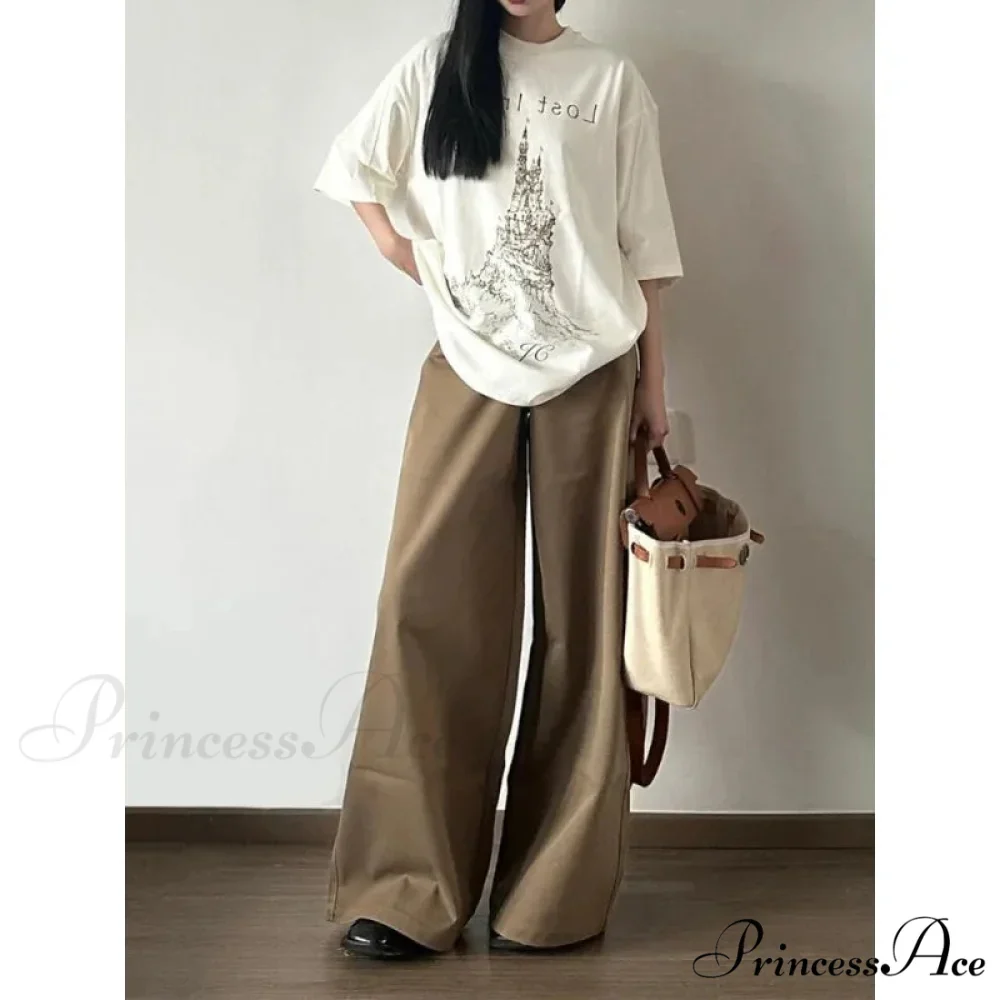 Retro Denim Broad Leg Trousers - Image 2