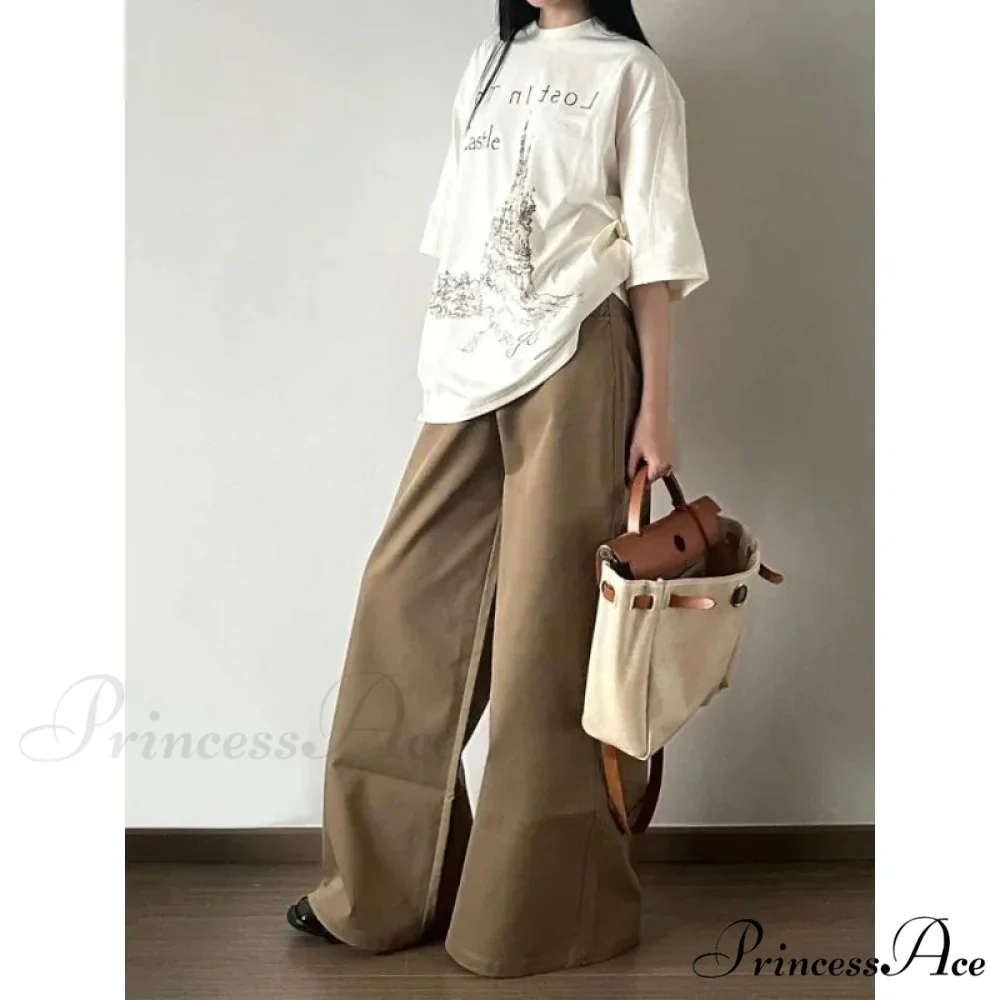 Retro Denim Broad Leg Trousers - Image 3