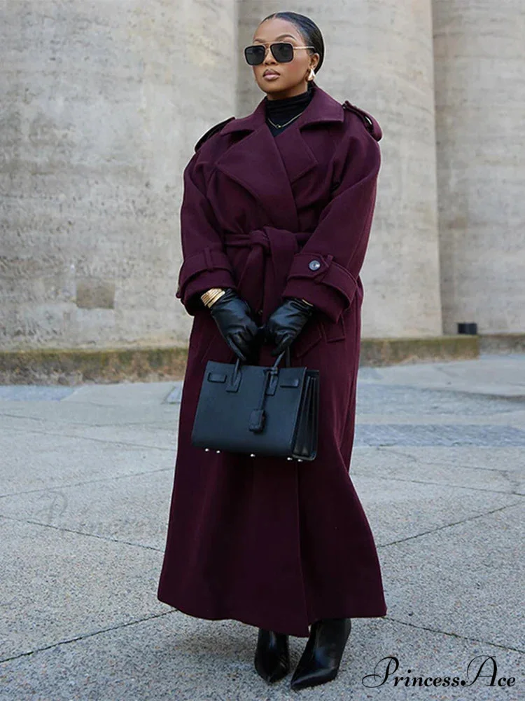 Retro Dual-Breasted Collared Overcoat - Image 6