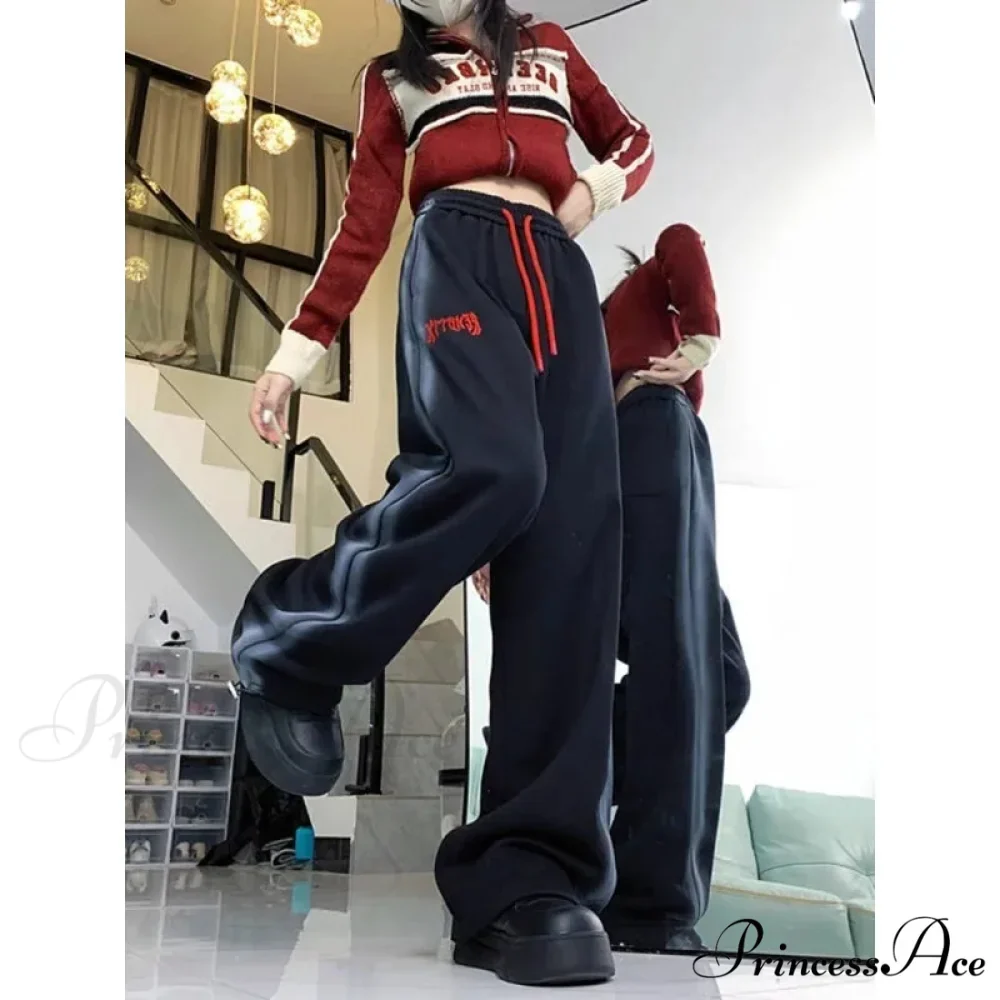 Retro Fleece Joggers Cold Weather Trousers - Image 3