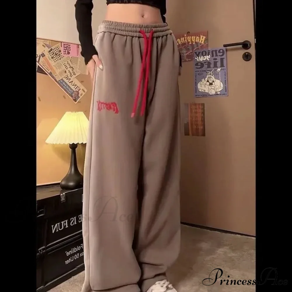 Retro Fleece Joggers Cold Weather Trousers - Image 5