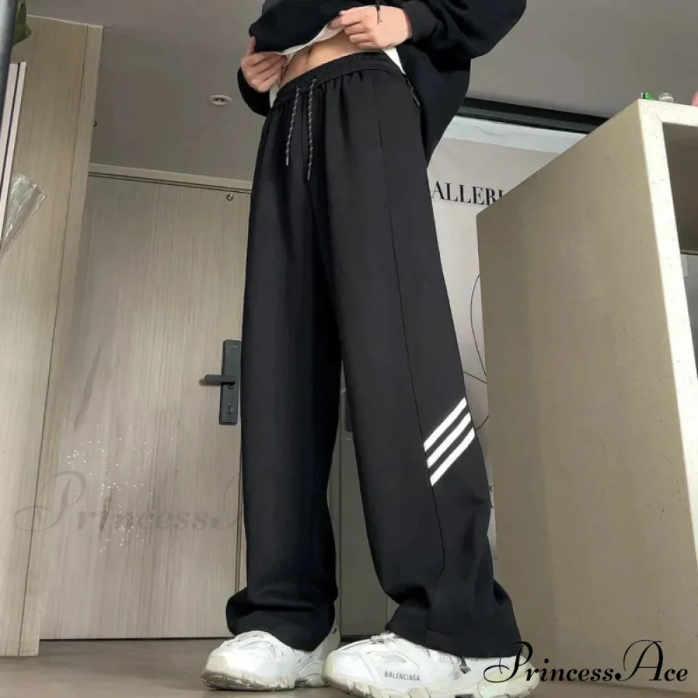 Retro Lines Baggy Informal Trousers - Image 2