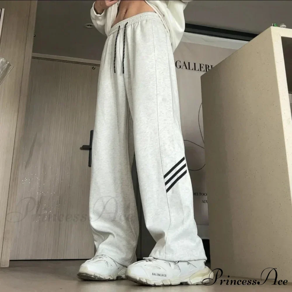 Retro Lines Baggy Informal Trousers - Image 3