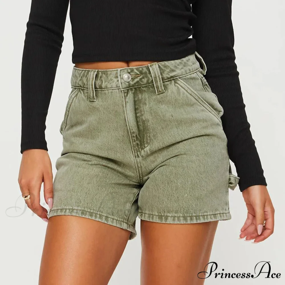Retro Pocket Straight Denim Short - Image 3