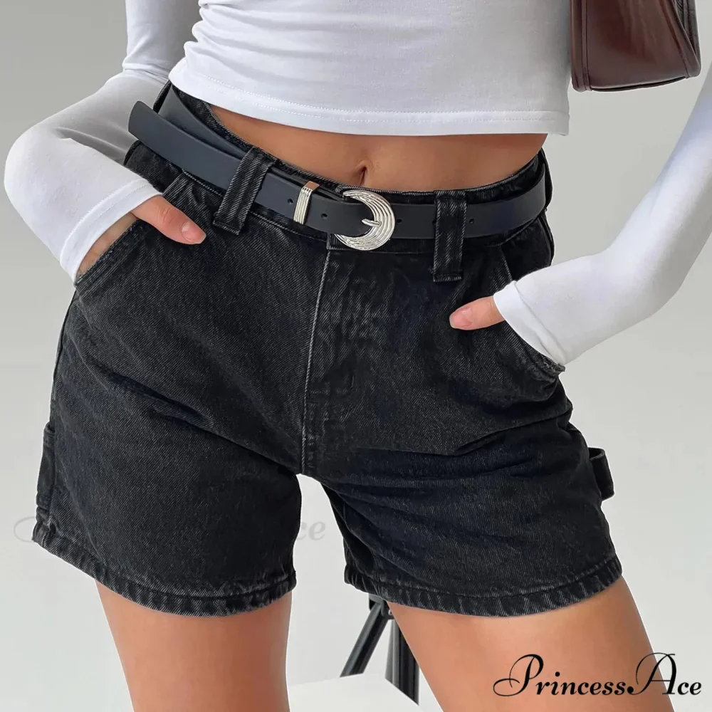 Retro Pocket Straight Denim Short - Image 4