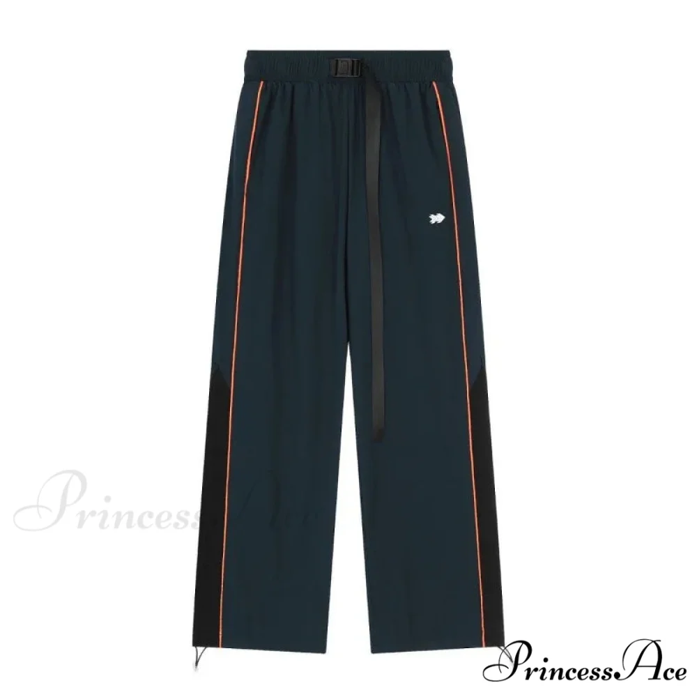Retro Running Sweatpants Spacious Leg Trousers - Image 6