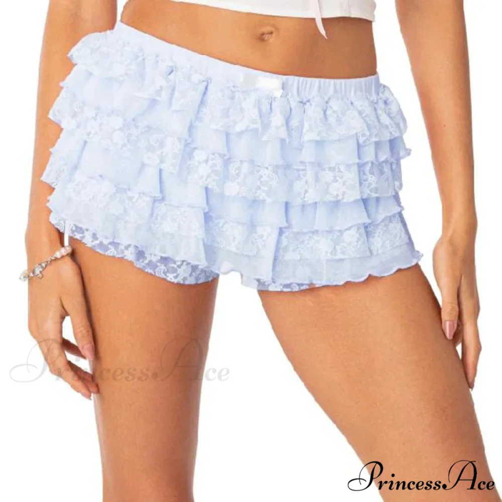 Ribbon Lace Trim Japanese Street Style Brief - Image 8