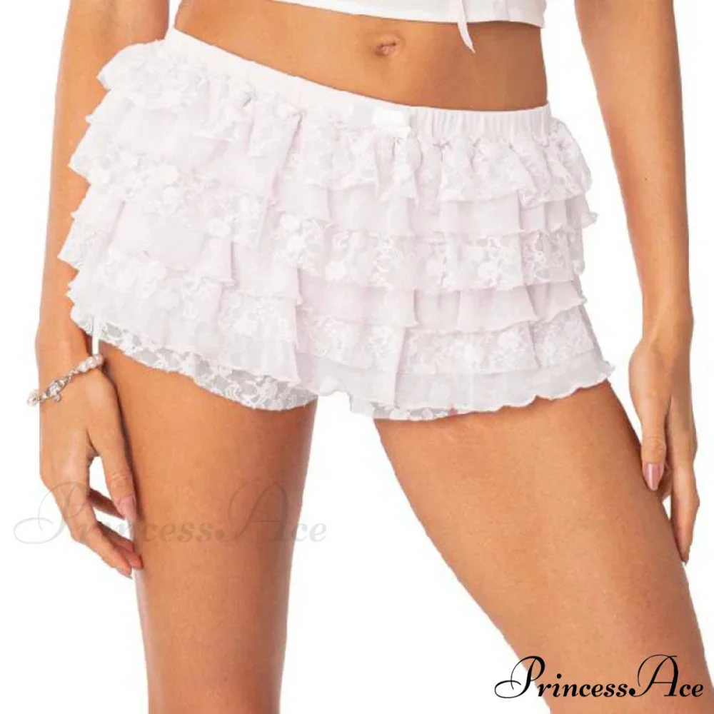 Ribbon Lace Trim Japanese Street Style Brief - Image 9