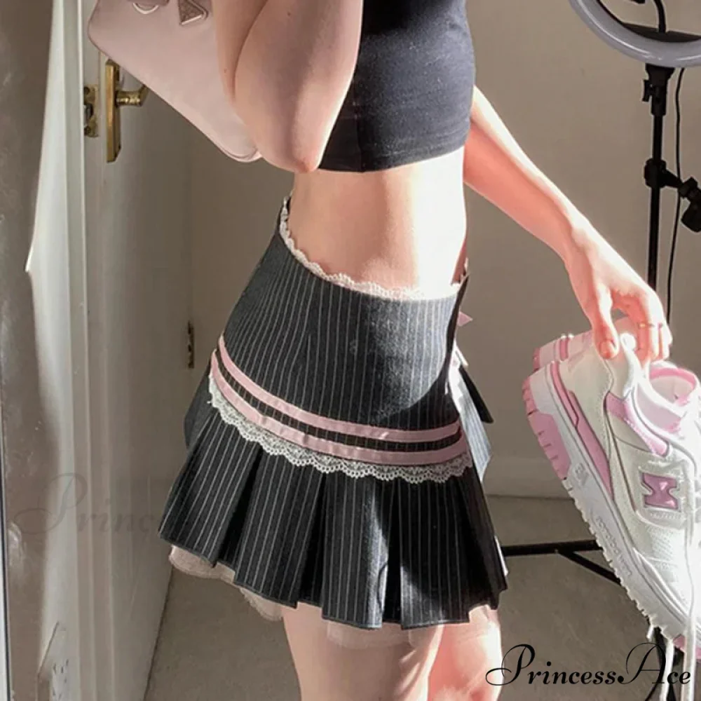 Rose Bow Sewn Gathered Skirt - Image 2