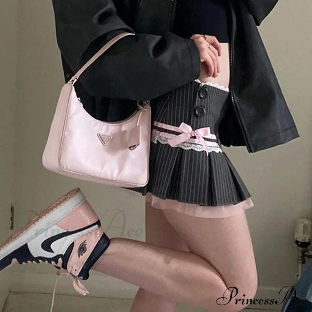 Rose Bow Sewn Gathered Skirt - Image 4