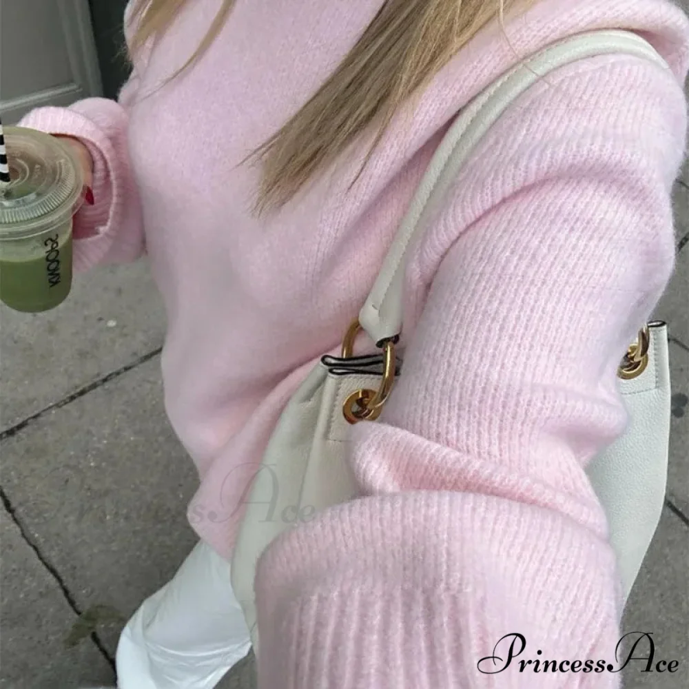 Rose O-neck Baggy Informal Pullover Jumper - Image 5