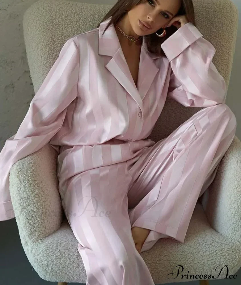Rose Print Collar Full Trousers Workplace Two Piece Set - Image 2