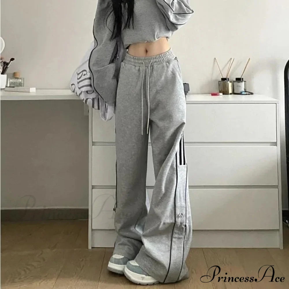 Rough Striped Sweatpants Harajuku Trousers - Image 2
