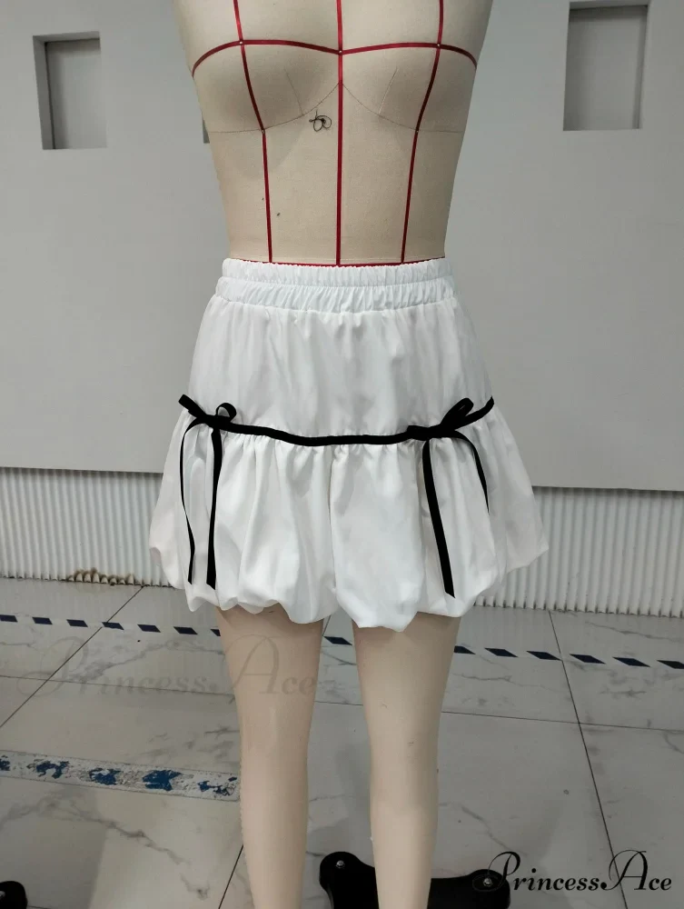 Round High Waist Balloon Skirt - Image 6