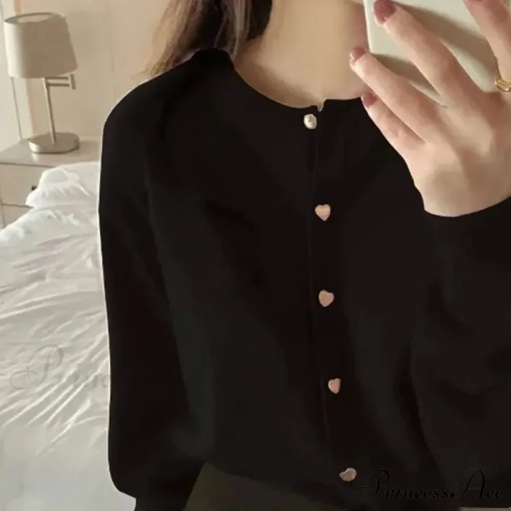 Round-neck Extended Sleeve Informal Cardigan - Image 5