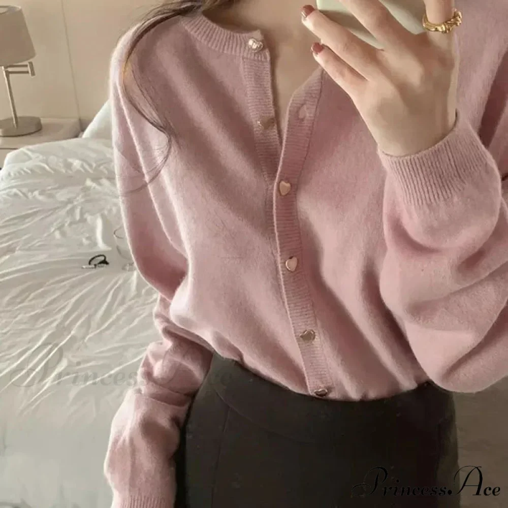 Round-neck Extended Sleeve Informal Cardigan - Image 6