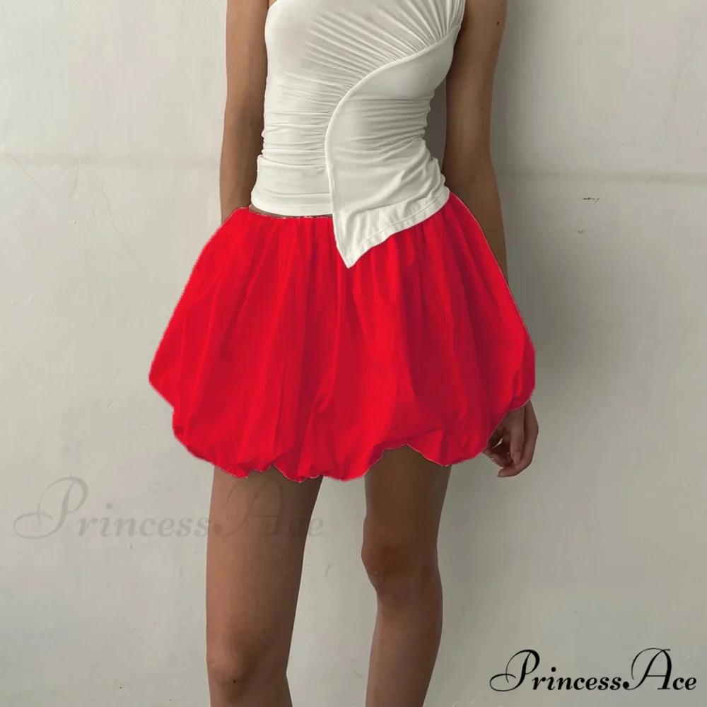 Round Puffball Stretchy Skirt - Image 2