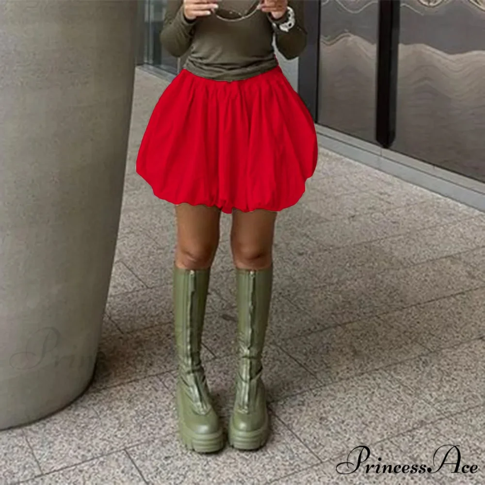 Round Puffball Stretchy Skirt - Image 3