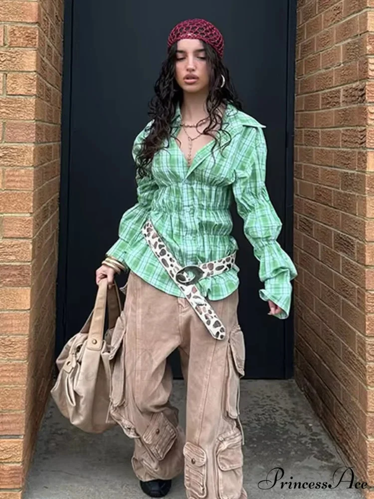 Ruffled Shirt with Folded Collar - Image 4