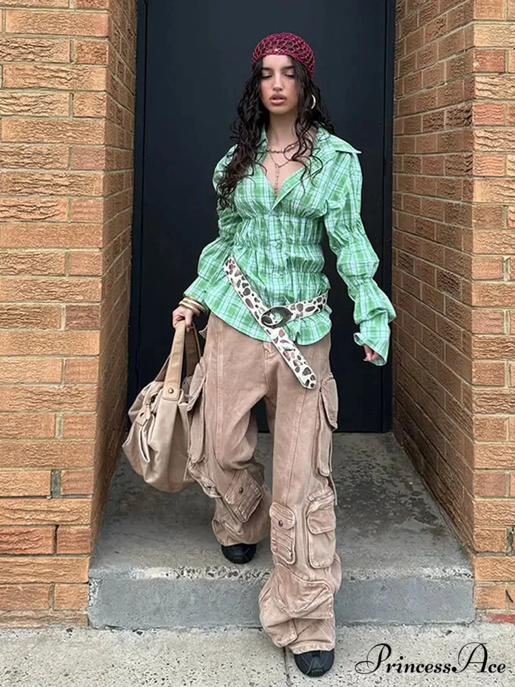 Ruffled Shirt with Folded Collar - Image 7